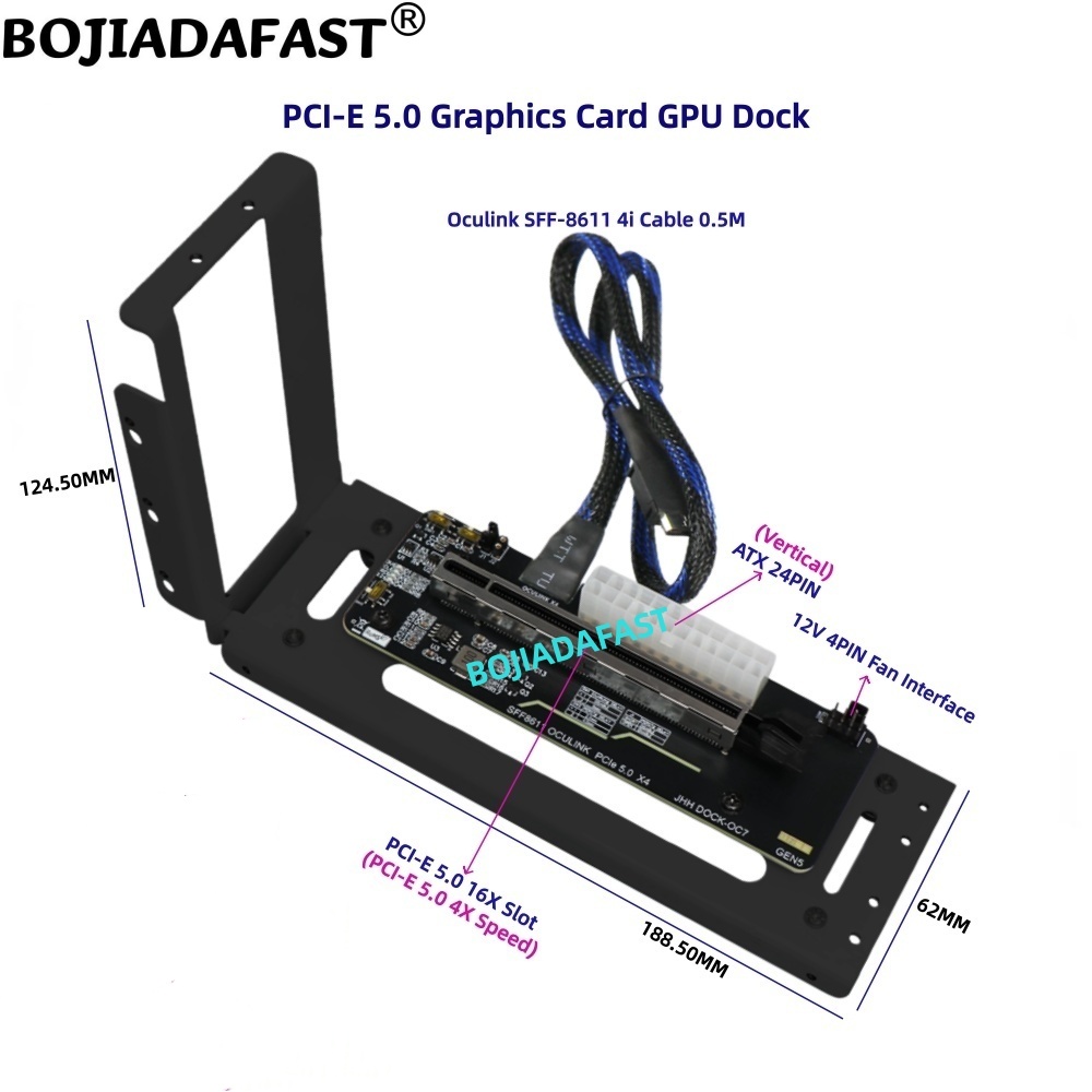 Karta adaptera PCI-E 5.0 16X G – Oculink Egpu Dock Graphics Card recenzja i cena